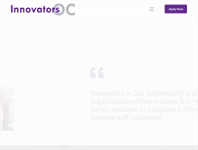 Tablet Screenshot of innovatorsoc.com